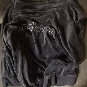 Adidas lightweight velour jacket!!